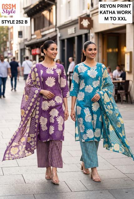 Ossm style 252 B aarvi kurtis wholesale